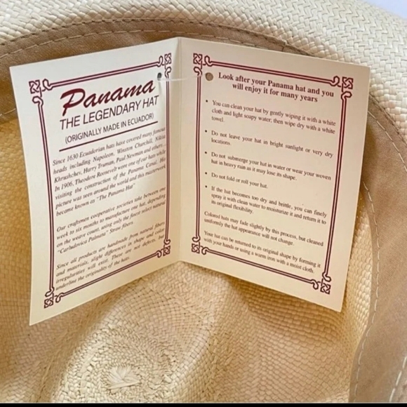 J.Crew Liberty® Genuine Panama Hat in Size SM-MED Natural Garden BNWT 1 Left! main image 12